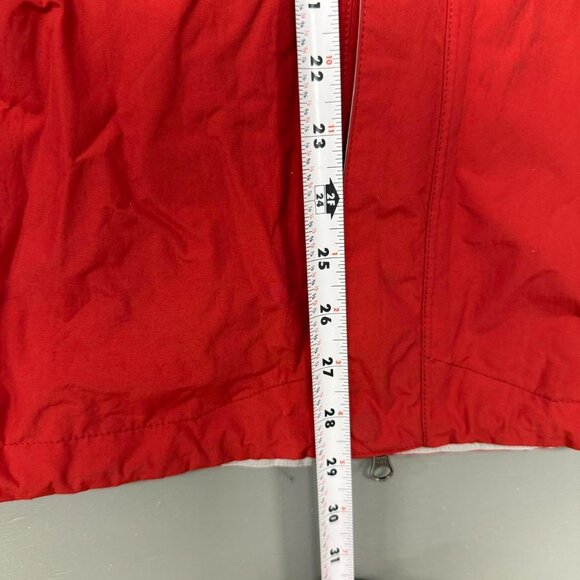 The Northface Mens Hyvent Jacket Red Gray Size Large Nylon Winter Ski Coat - Picture 6 of 7